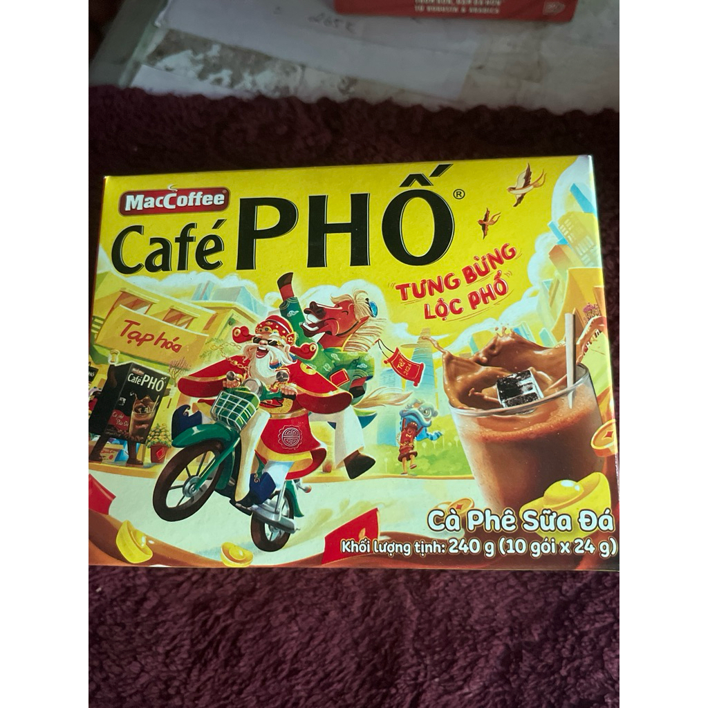 cà phê phố cà phê sữa đá .