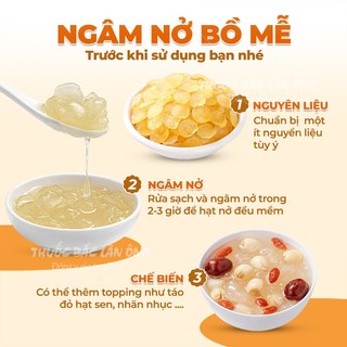 Bồ mễ Vân Nam 1kg, tuyết liên tử, hạt vàng, thơm, dẻo, nguyên liệu nấu chè dưỡng nhan - Lãn Ông