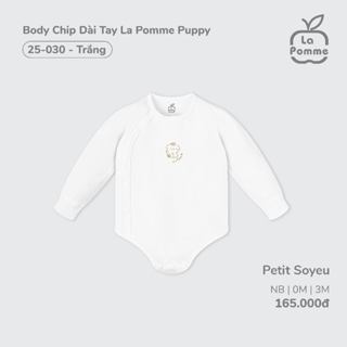 Body Chip Dài Tay La Pomme Puppy - Trắng