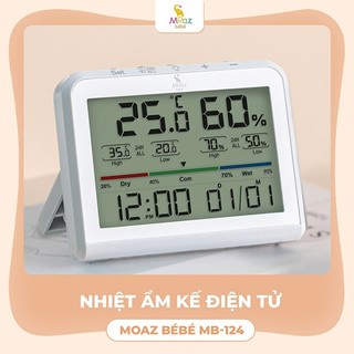Nhiệt ẩm kế điện tử Moaz BéBé MB-124 NHIỆT ẨM KẾ MOAZ BÉBÉ MB-027