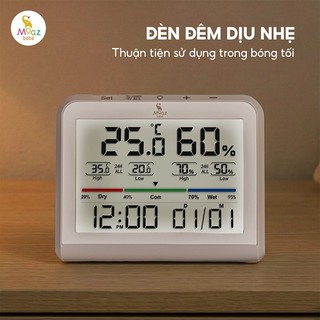 Nhiệt ẩm kế điện tử Moaz BéBé MB-124 NHIỆT ẨM KẾ MOAZ BÉBÉ MB-027