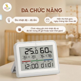Nhiệt ẩm kế điện tử Moaz BéBé MB-124 NHIỆT ẨM KẾ MOAZ BÉBÉ MB-027
