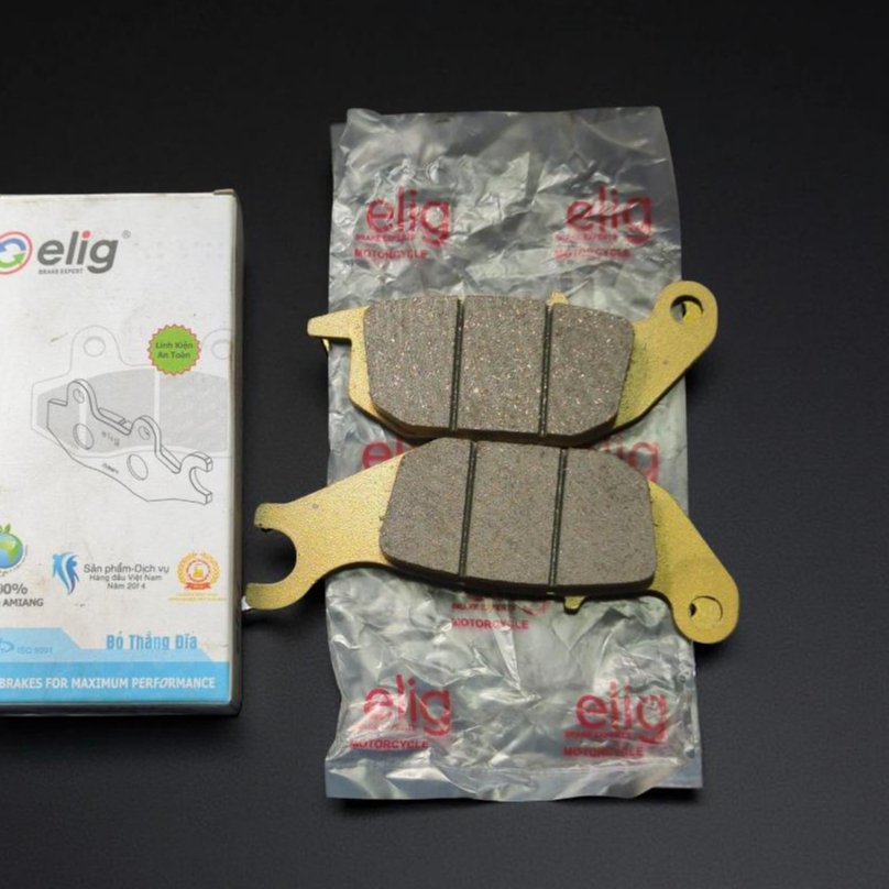 Bố đĩa sau Exciter 135 / 150 hiệu Elig chính hãng /  Bố thắng sau xe Exciter / Má phanh sau Exciter