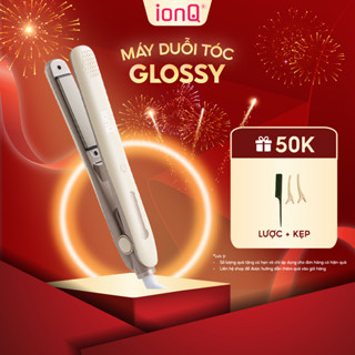 [MỞ BÁN] Máy duỗi tóc ép thẳng ionQ Glossy 200 triệu ion âm lõi gốm T-Gross chăm sóc tóc suôn mượt tự nhiên