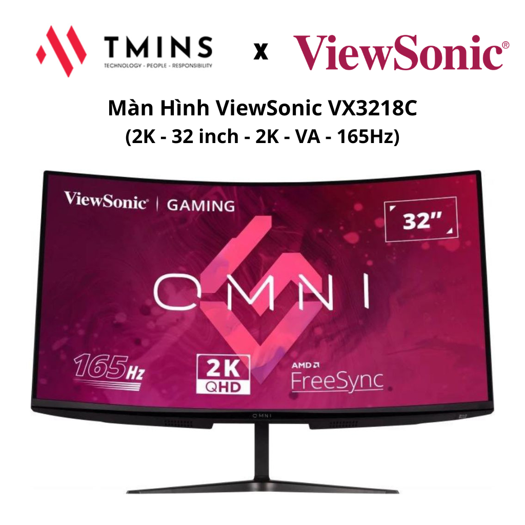Màn Hình ViewSonic VX3218C-(2K - 32 inch - 2K - VA - 165Hz) - Hàng chính hãng.