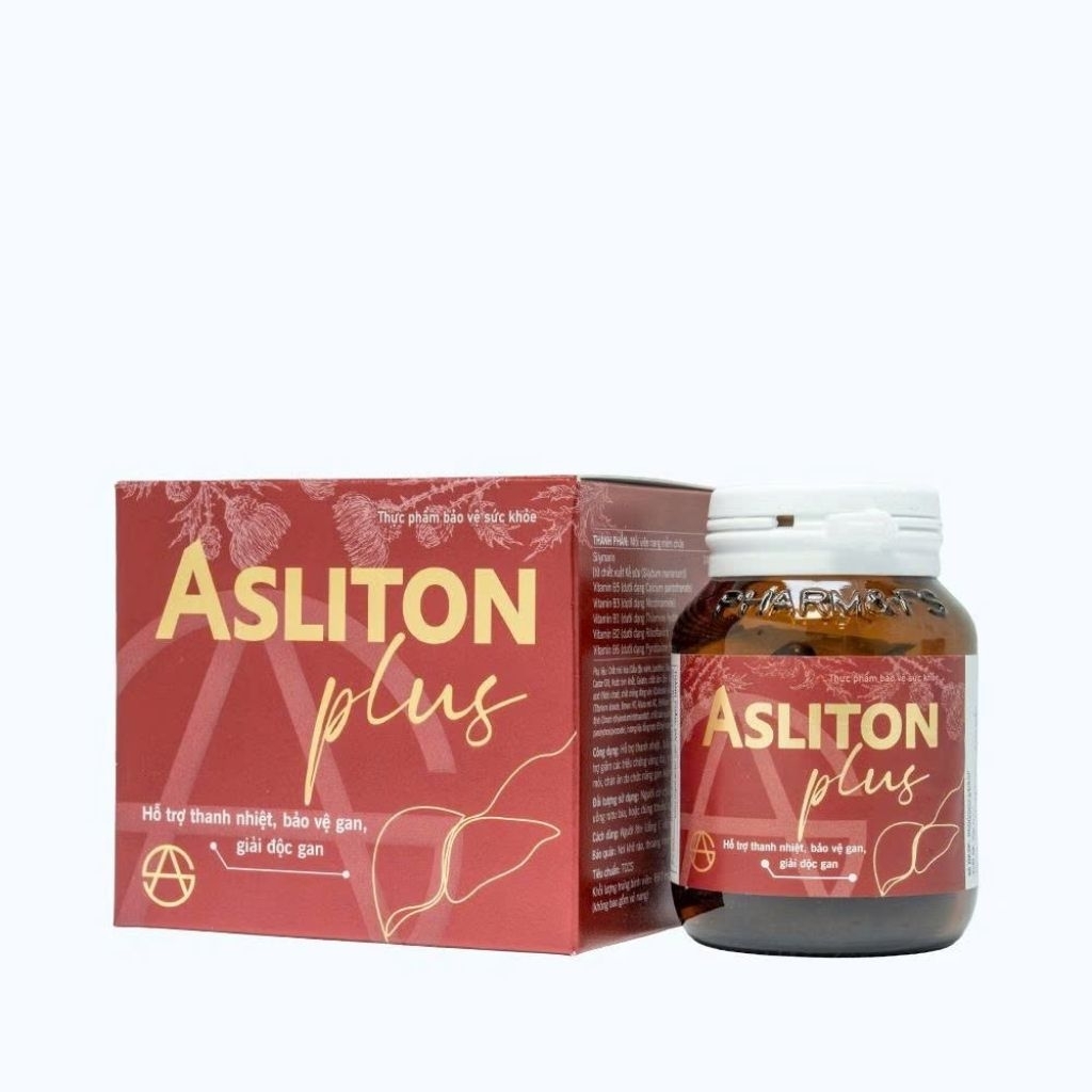 [HHANH PHARMA] Thực phẩm bảo vệ sức khỏe Asliton Plus hỗ trợ thanh nhiệt, bảo vệ gan, giải độc gan (