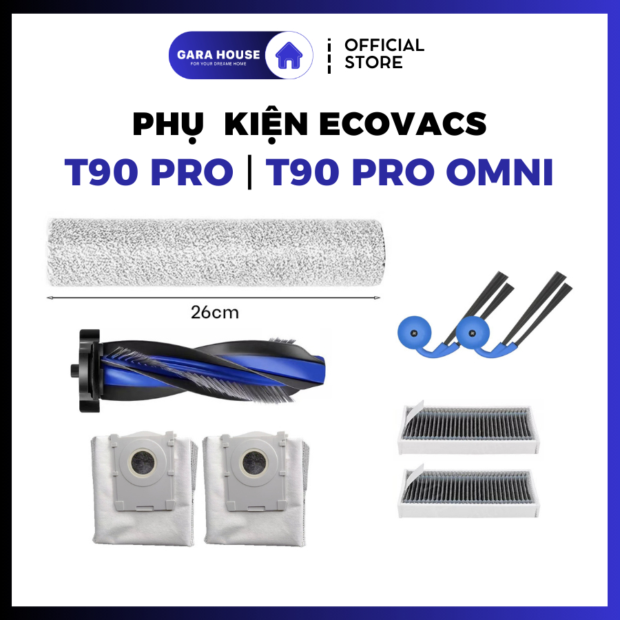 Phụ kiện Robot hút bụi Ecovacs T90 Series T90 Pro T90 Pro Omni _ Phụ kiện thay thế