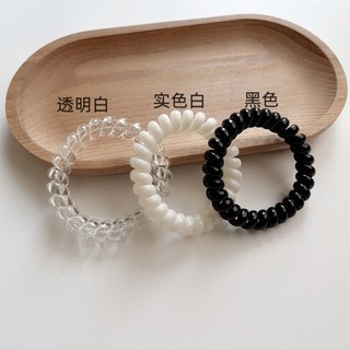 Chun Lò Xo Đen Bản To Buộc Tóc – Dây Cột Tóc Xoắn Co Giãn Tốt, Không Gãy Rụng, Không Hằn Tóc