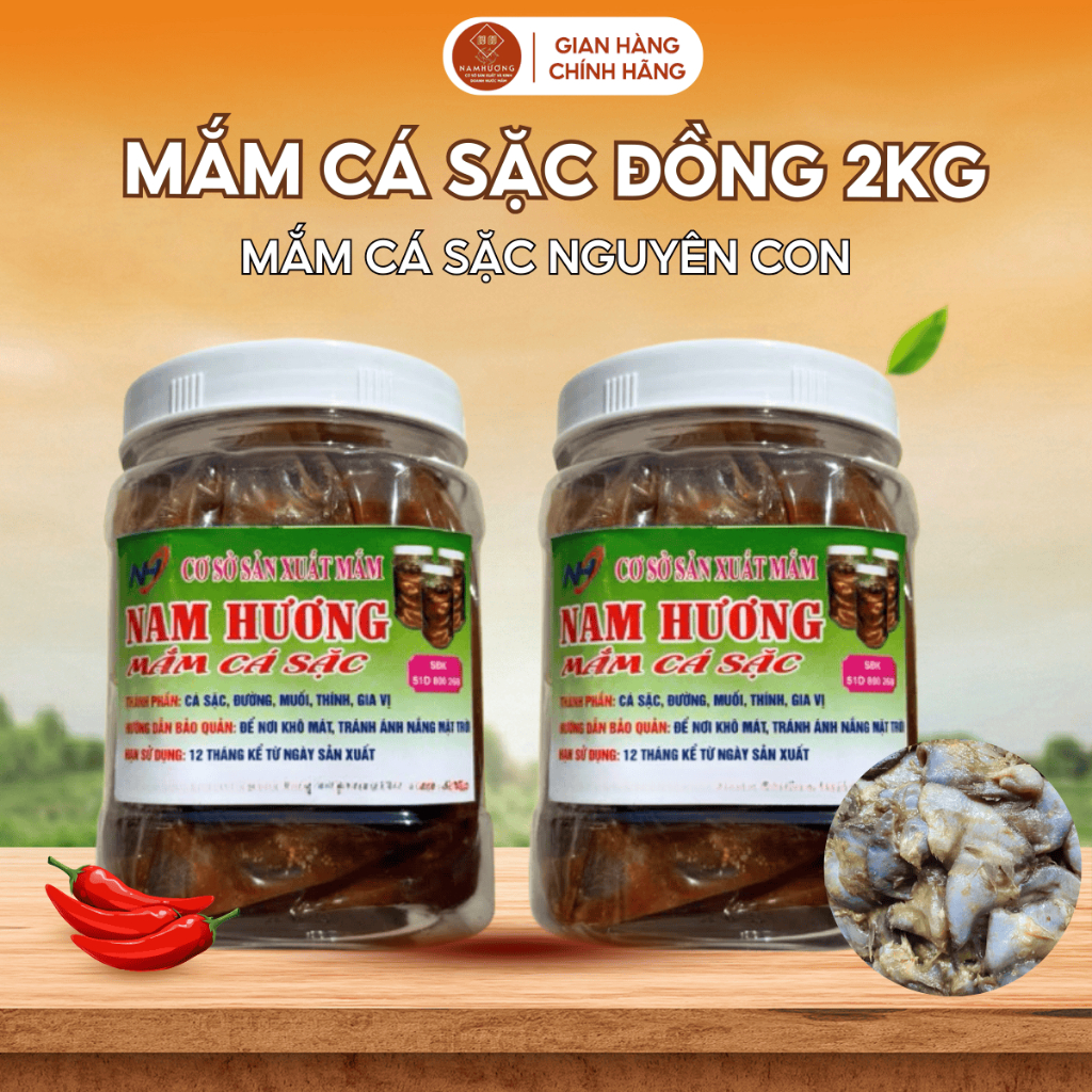 [Combo 2Kg] Hũ Mắm Cá Sặc Đồng Nguyên Con Vị Mặn Dịu Kho Mắm Chưng Thịt Hột Vịt