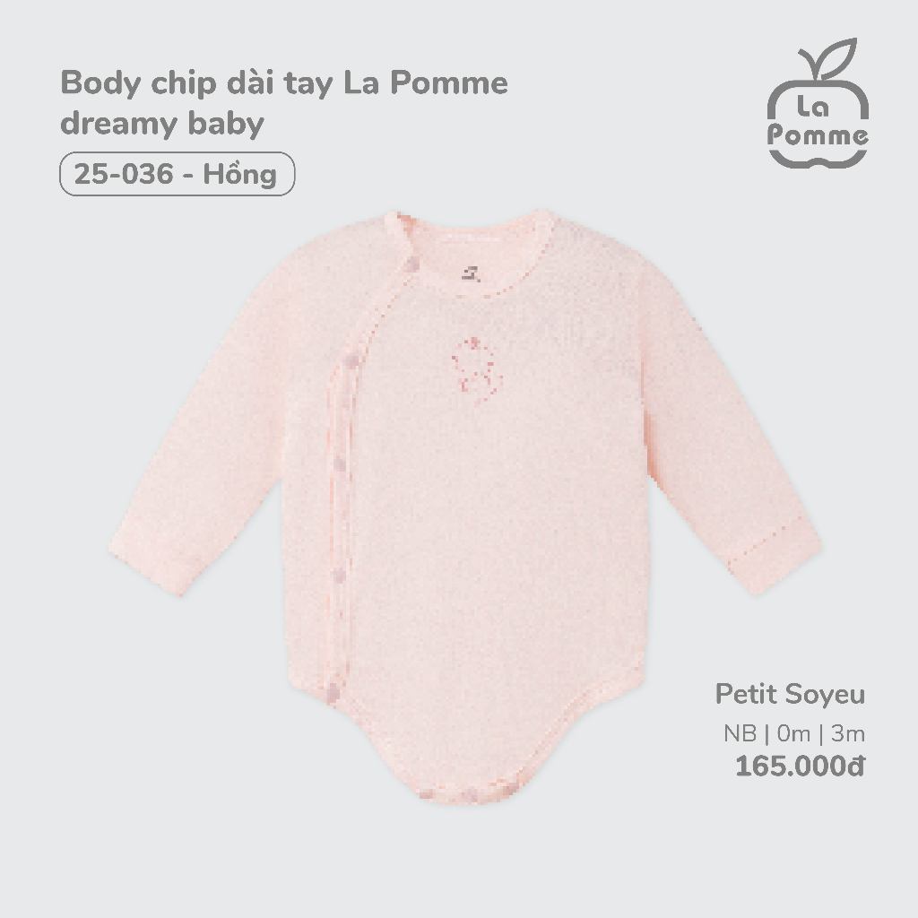 Body chip dài tay La Pomme Dreamy Baby