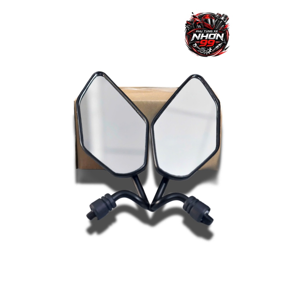 Gương Chiếu Hậu YA Chân Cong – Ren Thuận (Bán lẻ 1 bên trái – Chân 10mm)