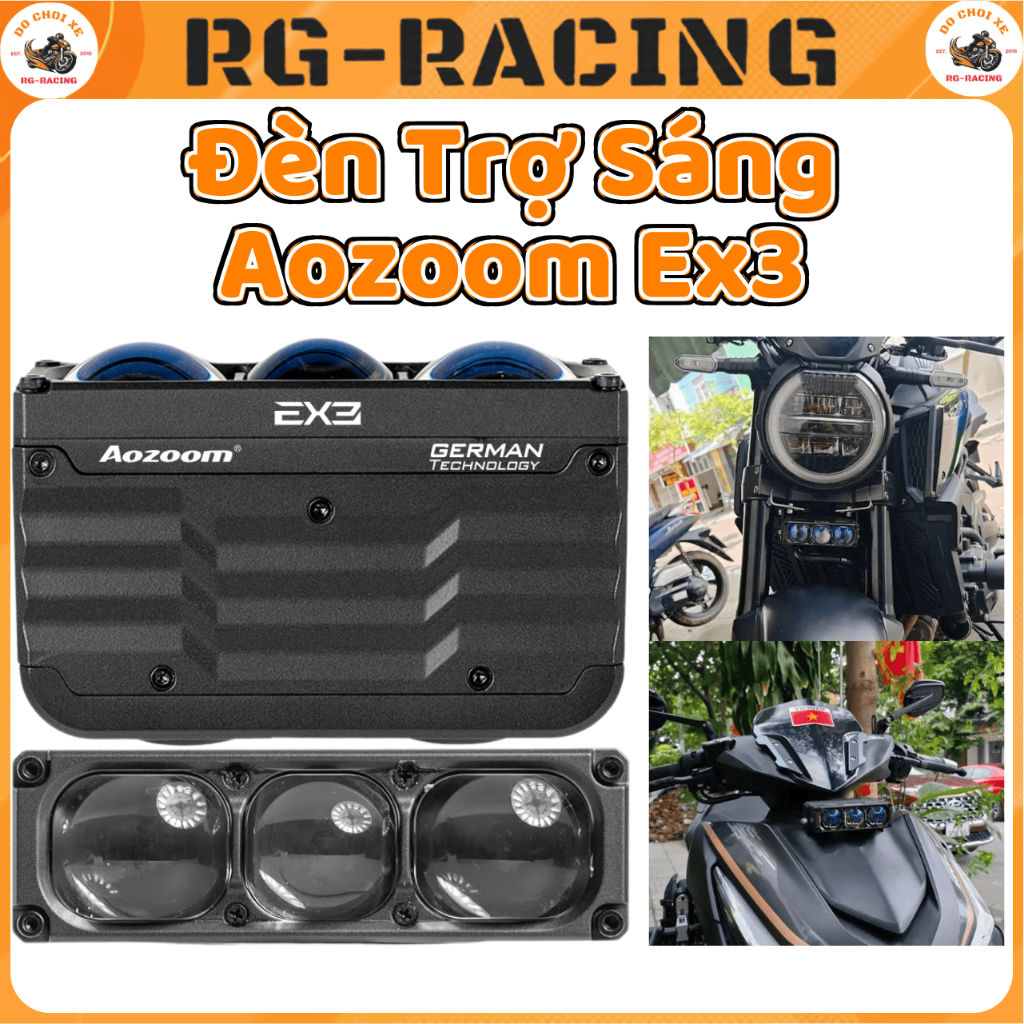 Đèn Trợ Sáng Aozoom Ex3 Công Suất 60W - 95W Nhiệt Màu 3000K/5000K Hàng Chính Hãng Bảo Hành 24 Tháng