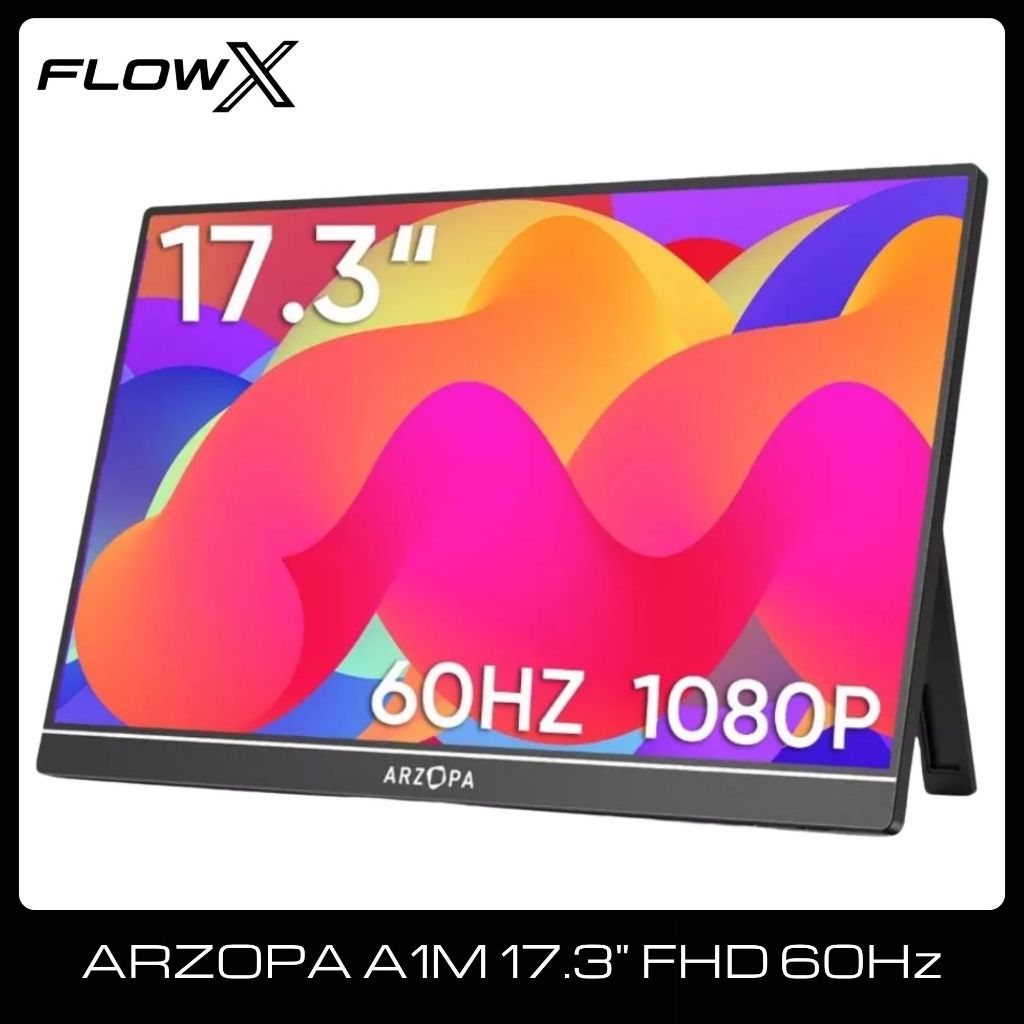 Màn Hình Di Động ARZOPA A1M 17.3" | Full HD IPS | HDR | USB-C / Mini HDMI | Loa Kép | Laptop / PC / 