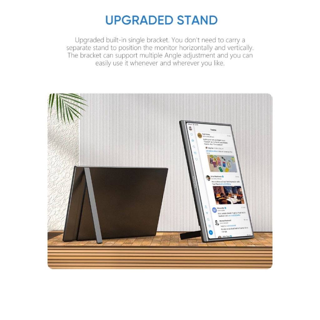 Màn Hình Di Động ARZOPA A1M 17.3" | Full HD IPS | HDR | USB-C / Mini HDMI | Loa Kép | Laptop / PC / Nintendo / PS5 | BigBuy360 - bigbuy360.vn