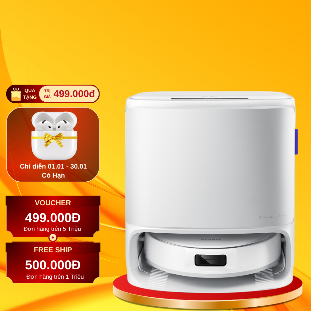 Robot Hút Bụi Lau Nhà Narwal Freo X10 Pro – Lực hút 11.000Pa, Chống Rối Toàn Diện