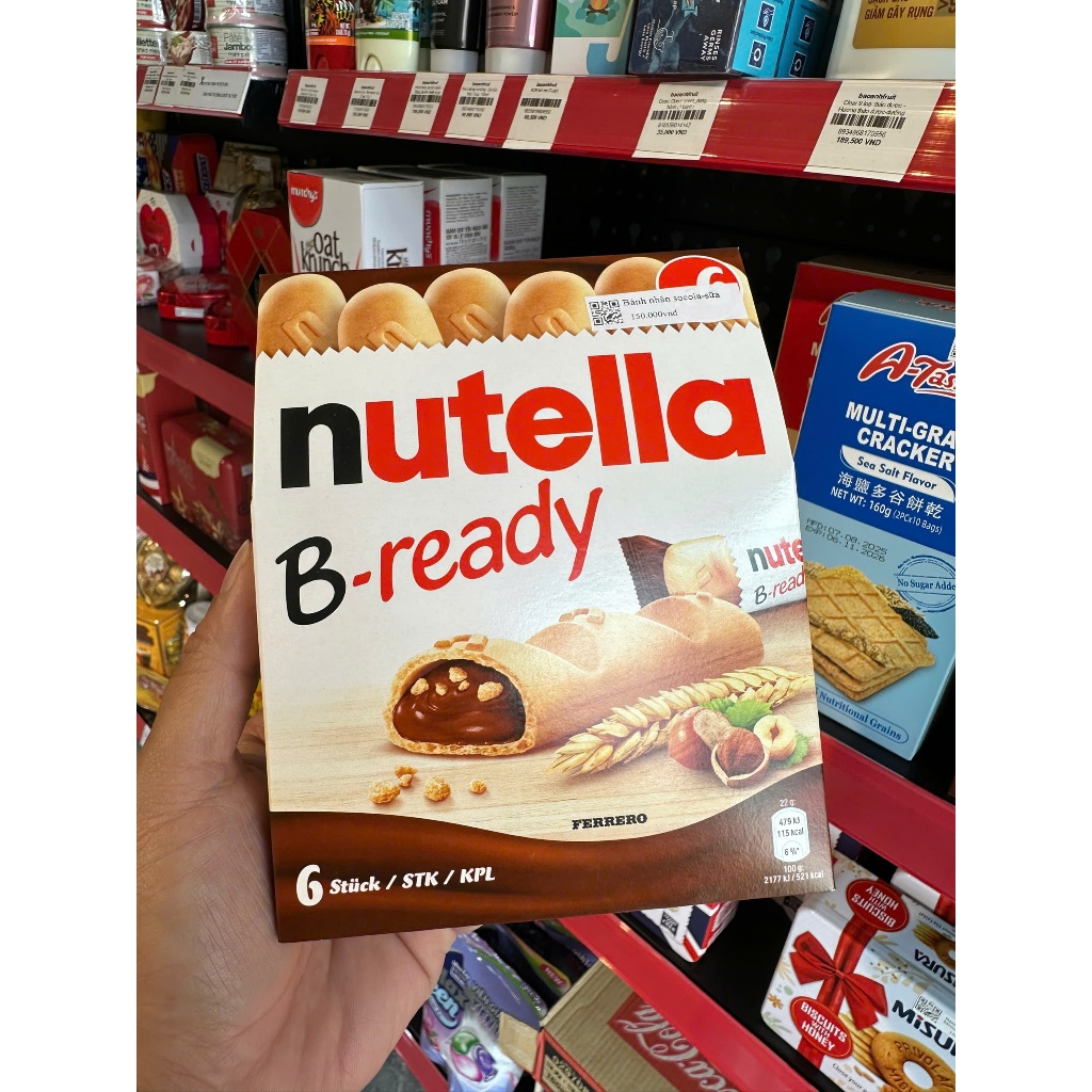 Nutella - Bánh Nhân Chocolate dạng thanh
