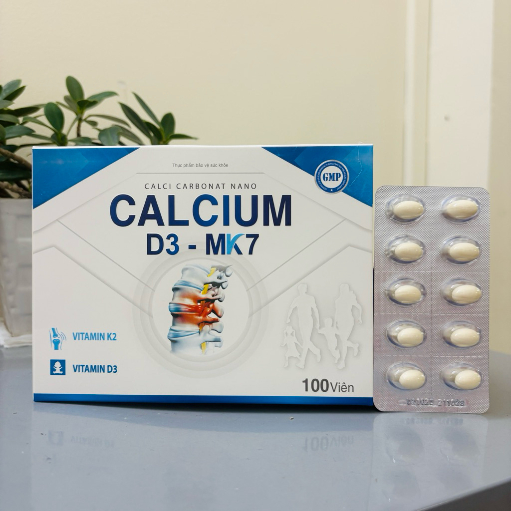 Calci Nano K2 dễ hấp thu - CALCIUM D3 MK7 mẫu mới