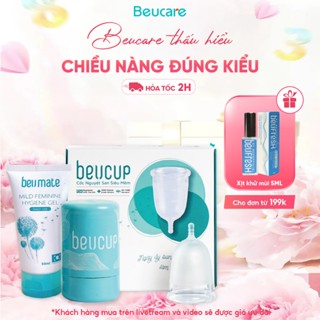 Cốc Nguyệt San BeUcup Silicol Y Tế Wacker Đức Siêu Mềm, Đạt Chuẩn FDA Hoa Kỳ