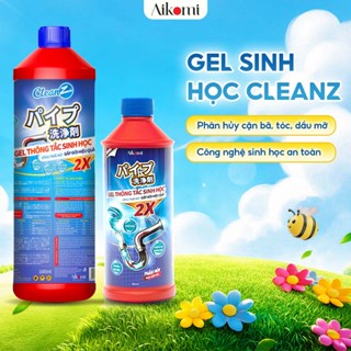 Gel sinh học CleanZ phòng tắc nghẽn, làm sạch đường ống rửa bát, rửa mặt, khử mùi hôi hiệu quả