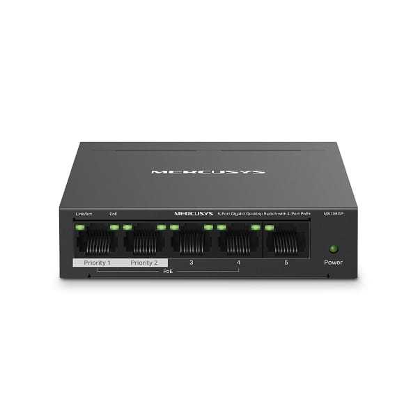 Switch Để Bàn 5 Cổng/ 8 cổng Gigabit Mercusys MS105GP/ MS108GP