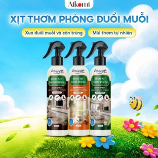 Xịt thơm phòng đuổi muỗi Lovenose đuổi côn trùng chiết xuất từ tinh dầu tự nhiên lành tính, khử mùi phòng 350ml