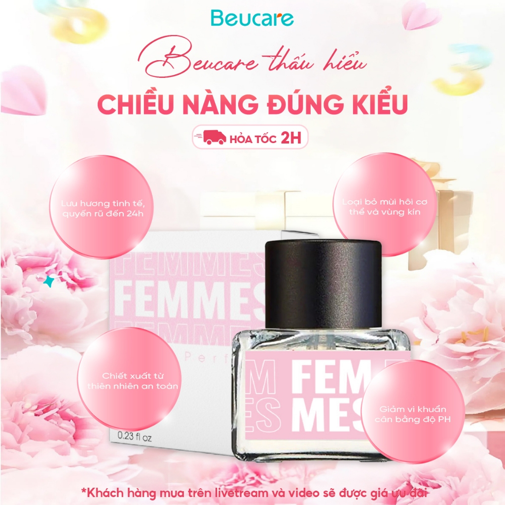 Nước Hoa Vùng Kín Inner Perfume Femmes CAO CẤP chính hãng, mùi thơm quyến rũ, sexy độ lưu hương tốt 