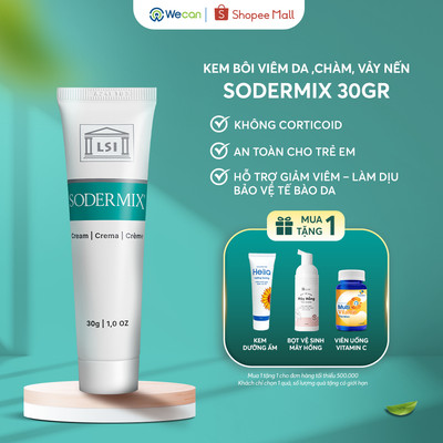 [Mua 1 tặng 1] Kem Bôi Viêm Da Cơ Địa SODERMIX 30gr Hỗ Trợ Giảm Ngứa Ngáy, Eczema, Chàm Sữa, Tổ Đỉa