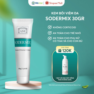 [Tặng Mây Hồng] Kem Bôi Chàm Sữa SODERMIX 30g Hỗ Trợ Giảm Ngứa Ngáy Viêm Da Cơ Địa, Mẩn Đỏ, Dưỡng Ẩm