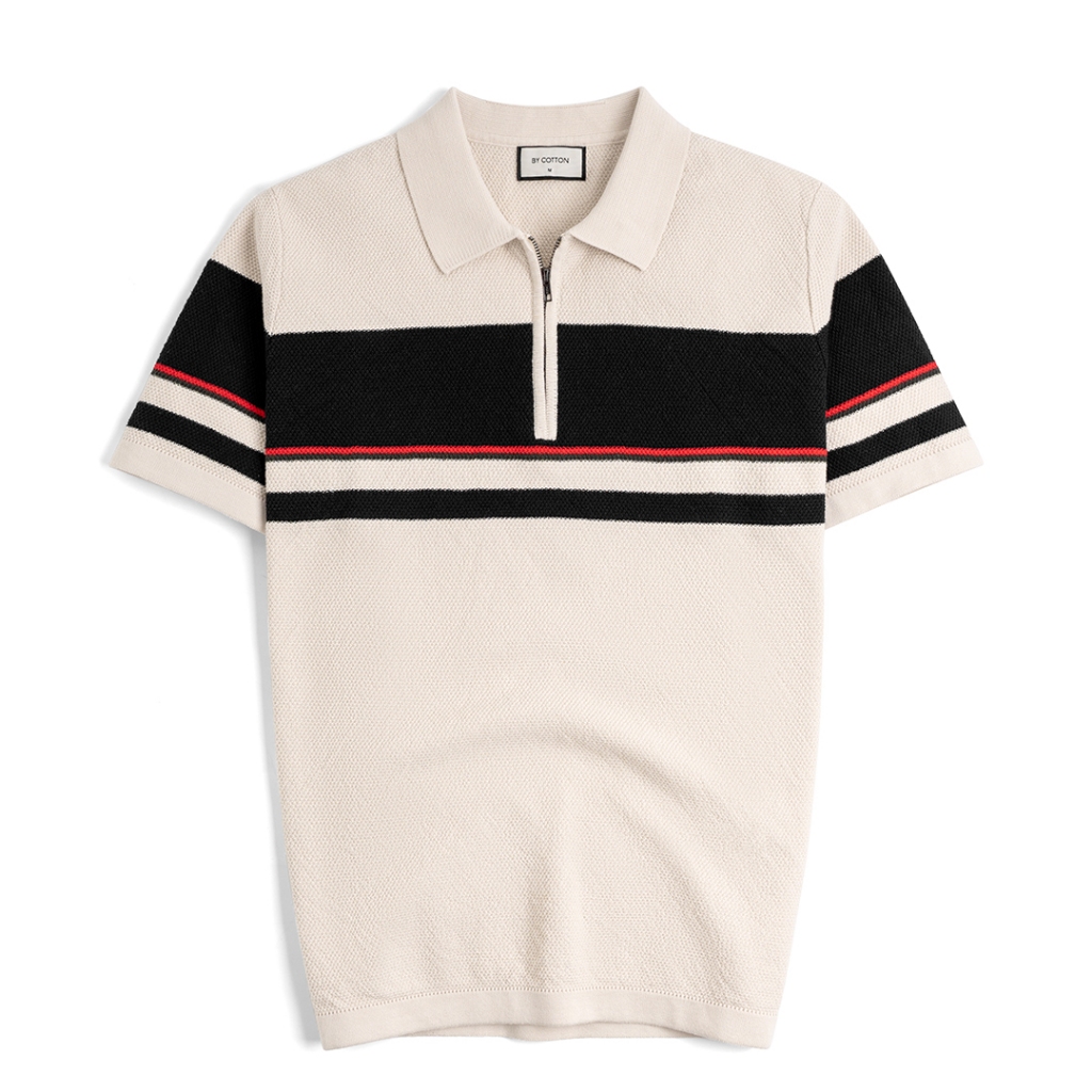 Áo Polo Nam Cao Cấp Dệt Kim By Cotton Sọc Ngực SS2 - Luôn Tặng Hộp Đóng - BY COTTON
