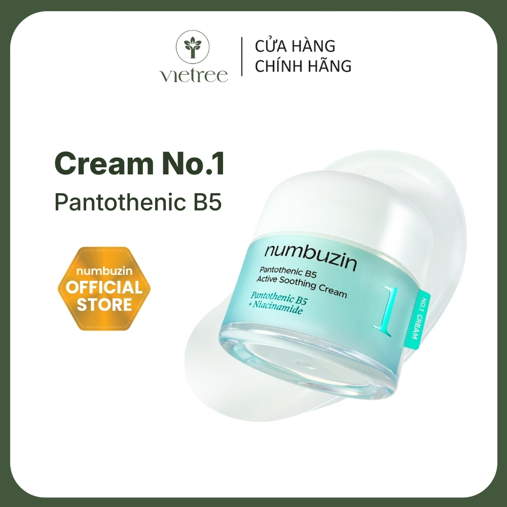 Kem Dưỡng Dịu Da B5 NUMBUZIN Hoạt Tính No.1 Pantothenic B5 Active Soothing Cream (80ml)