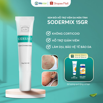 [TẶNG QUÀ] Kem bôi SODERMIX 15gr, Hỗ trợ Viêm Da Cơ Địa Mãn Tính, Tổ Đỉa, Ngứa, Mụn Nước, Bong Tróc