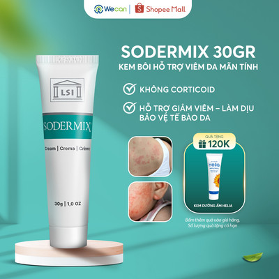 [TẶNG QUÀ] Kem Bôi Viêm Da Cơ Địa SODERMIX 30g Hỗ Trợ Giảm Ngứa Ngáy Lâu Năm Eczema Chàm Sữa Tổ Đỉa