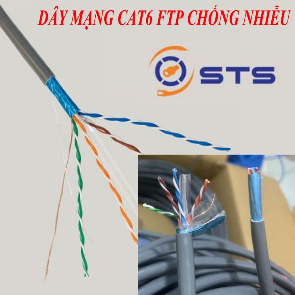 CUỘN 100M CÁP MẠNG CAT6 CHÍNH HÃNG - CÁP LAN, CÁP INTERNET, DÂY LAN