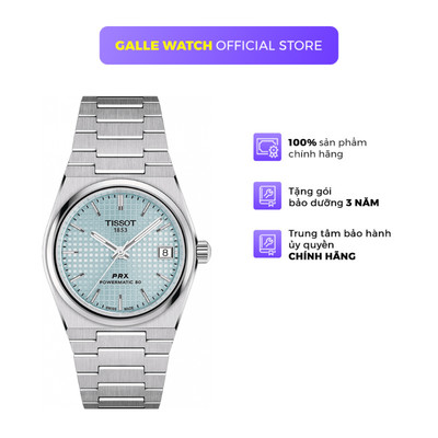 Đồng Hồ Unisex TISSOT T-Classic PRX POWERMATIC 80 T137.207.11 dây thép đeo tay chính hãng cao cấp