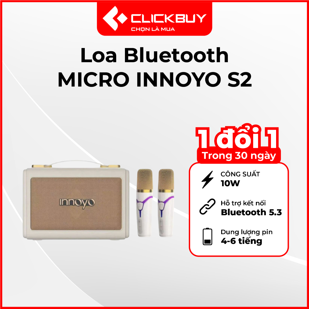 Loa Bluetooth Tích Hợp Micro Innoyo S2