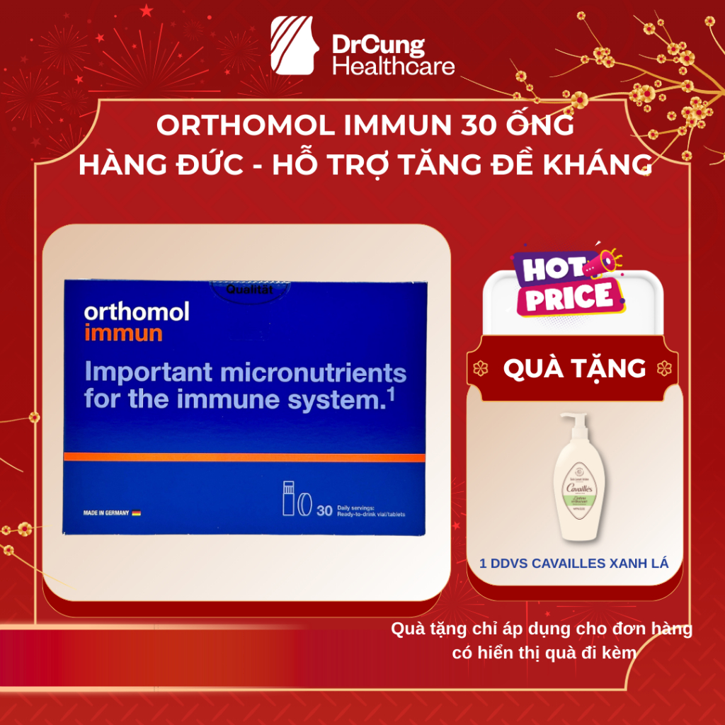 Orthomol Immun DrCung Healthcare - Bổ Sung Vitamin, Hỗ Trợ Tăng Sức Đề Kháng Cho Cơ Thể