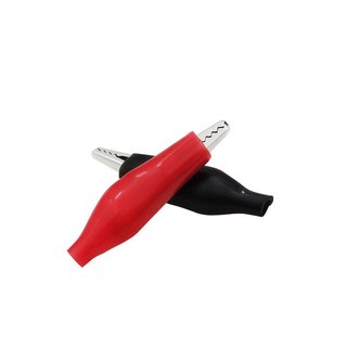 Bộ 10 Kẹp Cá Sấu Bền Chắc 3.5 CM (5 Đỏ- 5 Đen)