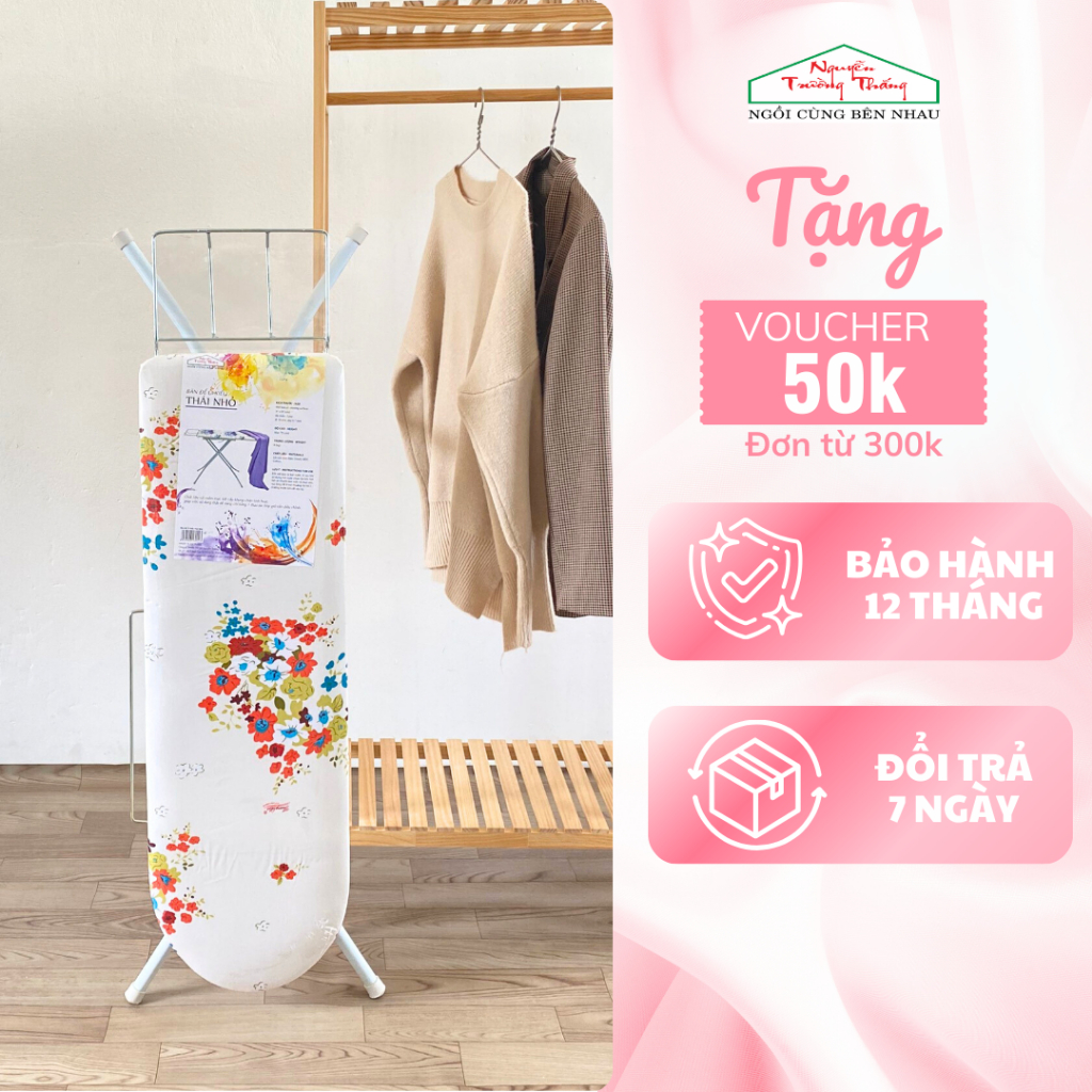 [Jolly] Bàn để ủi, Cầu là quần áo kiểu đứng size 30x97cm tăng chỉnh chiều cao tự động Nguyễn Trường 