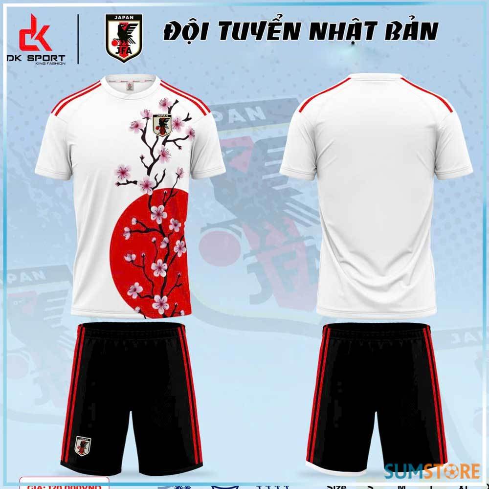 Bộ Áo Đá Bóng Đẹp Đội Tuyển Nhật Bản Hoa Anh Đào  - Quần Áo Đá Banh Nam Nữ Mới Nhất