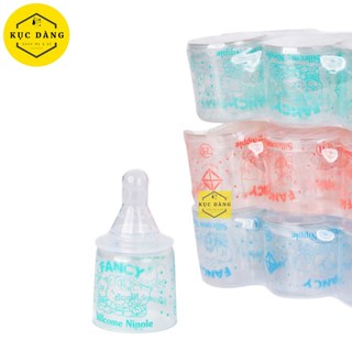 Núm Vú cổ hẹp Ly Silicone Siêu Mềm cho bé FANCY