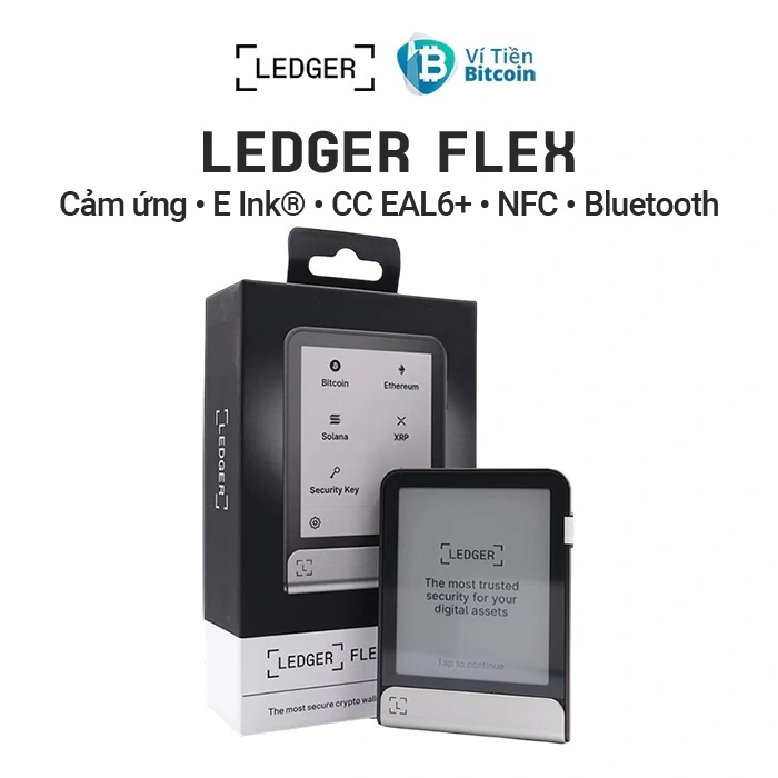 Ví lạnh Ledger Flex chính hãng - Màn hình cảm ứng E-Ink®