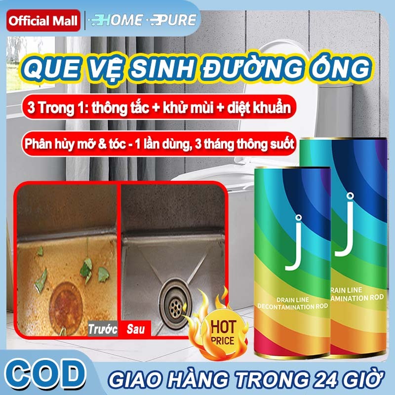 Bột Thông Cống Tốc Độ Cao, Que tan mỡ thông cống, Que khử mùi cống, Que thông cống bồn, Bộ 14 que th