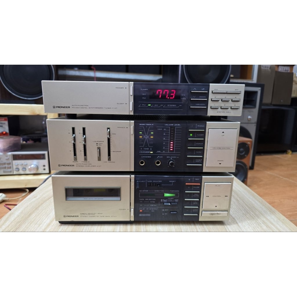 Amply, Cassettle và Tuner Pioneer A-X7