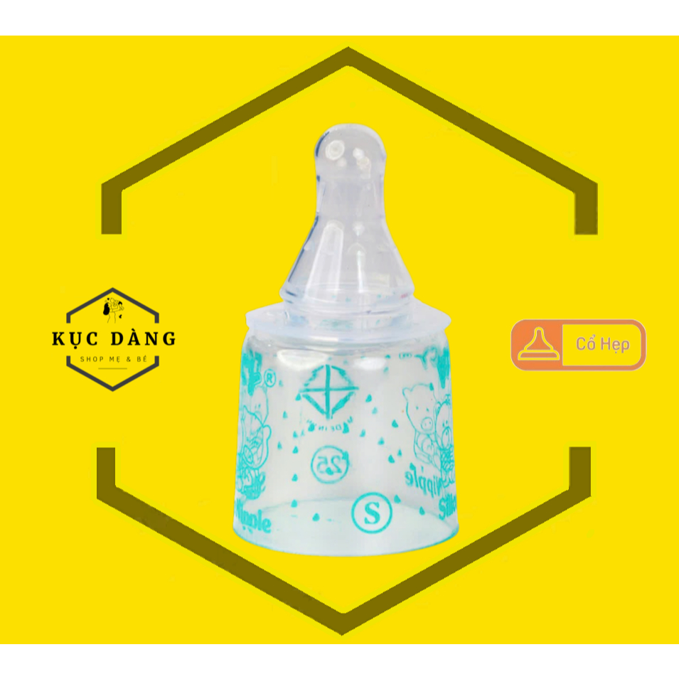 Núm Vú cổ hẹp Ly Silicone Siêu Mềm cho bé FANCY