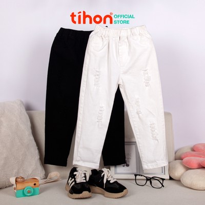 Quần dài bé trai TIHON cao cấp cạp chun co giãn, form dáng cực chất QD0771451