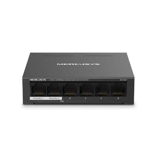 Switch Để Bàn 6 Cổng 10/100M Mercusys MS106LP Chính hãng