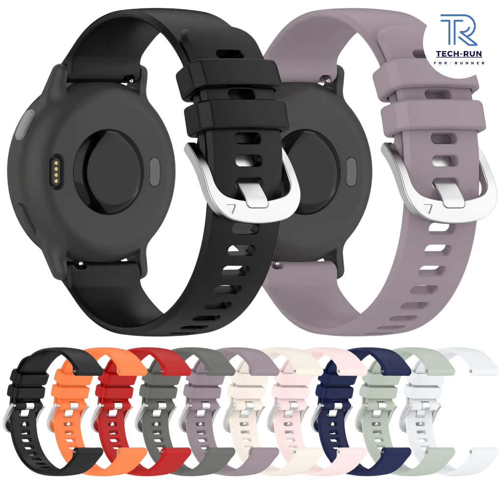 Dây Silicon Trơn Quick Release 18mm 20mm 22mm Thay Thế Cho Samsung Galaxy Watch / Huawei / Amazfit /