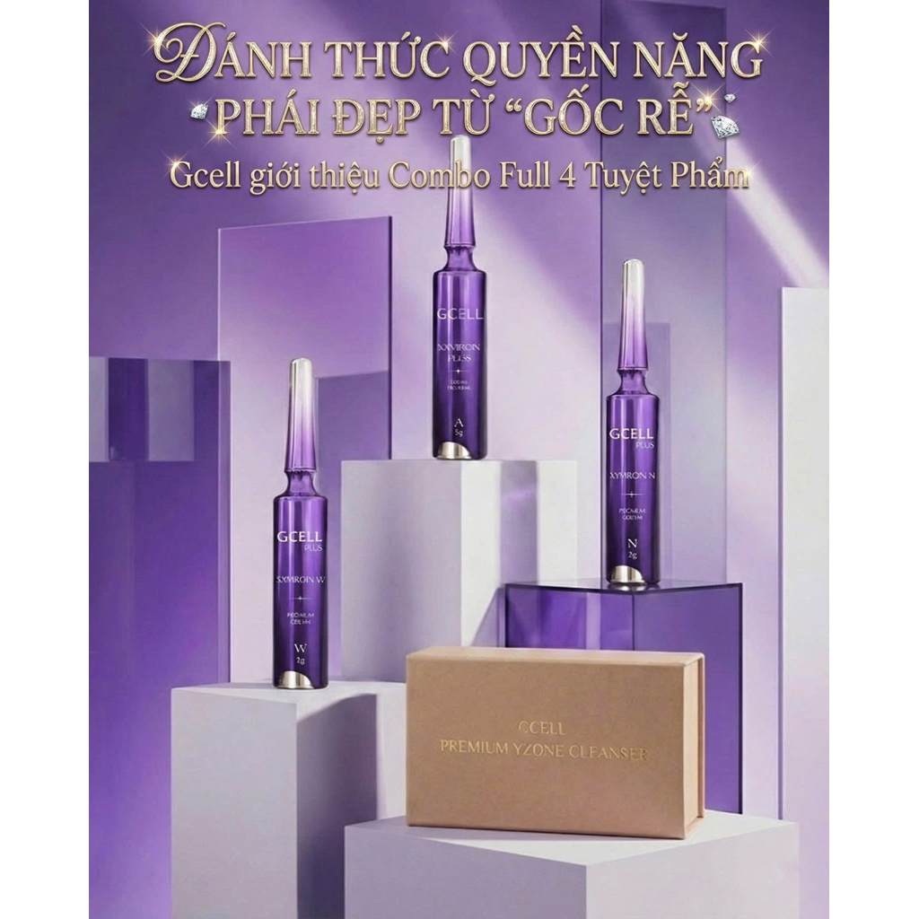 [ Hàng Công Ty- CTKM mua 1 tặng 1 Gcell W cùng size ] Gcell làm hồng, giảm thâm sáng da các vùng N-W