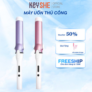 Máy uốn tóc KEYSHE 40mm – Lõi Ceramic phủ ion âm, tạo sóng bóng mượt tự nhiên