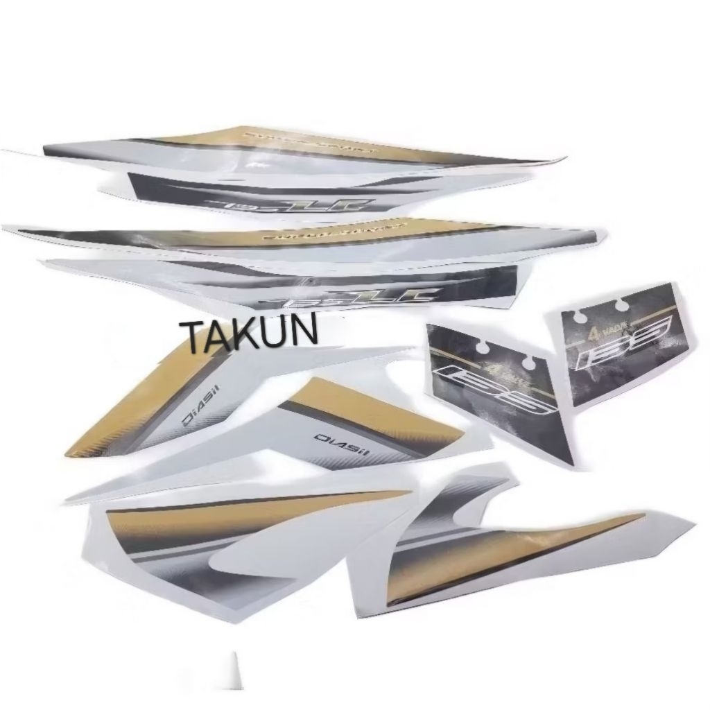 Bộ tem 135 LC xe EXCITER 2006-2010 vàng trắng